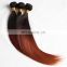 2018 best selling products indian silky straight ombre hair weave 1b/33 two color ombre hair extensions