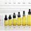 Pharmaceutical industrial use   amber essential  oil glass  bottle with aluminum pump