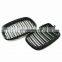 Car Kidney Grill Grille Matte Black Double Slat 2007-2013 for BMW E70 X5 E71 X6