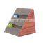 Pet toy multiple combination corrugated paper triangle scratching board toy for cat with bells