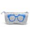 custom logo printed wool eyeglass sheeves material glasses simple styles felt bag