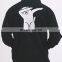 China Supplier Customized Heavyweight Fleece Black Hoodie For Men