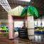 High Quality Backyard Party Hawaii Tiki Bar Style Mobile Kiosk Advertising Snack Food Inflatable Booth