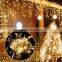 Curtain Icicle Led String Light Droop 0.4/0.5/0.6m Christmas Holiday Garlands Faiy Xmas Party Garden Stage Decorative Lights