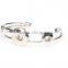 Wholesale snap button jewelry 316L Stainless steel bangle buttons on top