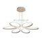 Modern chandelier simple flower-shaped led creative personality art Nordic bedroom study Nordic restaurant chandelier