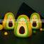 New Product 2021 Cute Avocado Night Lamp Silicone Nursery Baby Night Light for Teen Bedroom Decor