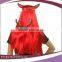Cheap long straight red synthetic ox horn holloween wigs