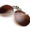 2016 new designer polarized clip on driver metal sunglasses for shortsightedness near vision