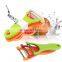 New Wholesale 3 Piece Vegetable And Fruit Peeler Non-Slip Handles Peelers