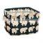 Multipurpose Home Linen Fabric Foldable Cube Shape Mini Storage Box