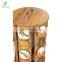 Bamboo Coffee Pod Holder Carousel, 30 Capacity, Brown Coffee Pod Storage Organizer