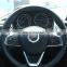 For BMW X1 F48 2016 2017 ABS Matte Chrome Steering Wheel Decoration Ring Trim Car Accessories Stickers Newest
