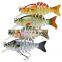Best Selling Soft Ice Lures Fish Set 6 Segments Multi-color Hard Body Fishing Lure Customized 3D Plastic fishing lures