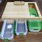 Popular New Design Kitchen Large Natural Bamboo Cutting Board Chopping Blocks With 3 Food Storage Containers