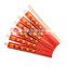 Chinese Traditional Bamboo Chopsticks for Wedding with Red Open Paper Sleeve Disposable Chop Sticks