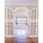 aluminum glass metal frame arched french doors interior