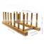 Space Saving Bamboo Drying Rack Countertop Wood Bamboo Dish Drying Holder Rack For Dish Plate Bowl Cup