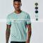In Plus Size Mens Gym Short Sleeve Breathable Shirts Custom Polyester Print Sports Tops