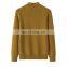 Winter Casual Pullover Basic Style Half High Neck Solid Color 100% Pure Cashmere Sweater Knitted Crew Neck Pullover