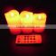 2015 New Product Remote Control Pillar Paraffin Wax Flameless small LED Candle Light