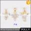 High quality 100% 925 sterling silver wing pendant necklace with zircon