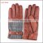 2015 Men's fashion nappa sheep Plover case cloth leather gloves