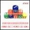 15mm plastic normal dot dice different colored