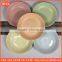 color mud soil porcelain ceramic color plate Special-shaped soup plate bright colorful heated dinner plate