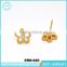 Charming Four Leaf Flower Fashion Gold Earring Latest Designs Of Ladies Earrings Jewelry Gold, Wholesale Stainless Steel Earring