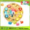 Whats The Time Game Wooden Clock Puzzle Teaching toy for children