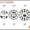 customized 6 Tier Clear Acrylic Round Cupcake Stand Wedding Birthday Cake Display Tower 1/4" Thick