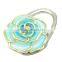 Cheap Crystal Purse Hook flower shape Foldable Purse Holders For Tables Folding Bag Hangers Handbag Holder Mix color