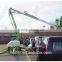 Trailer mounted pickup truck boom lift