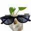 2016 new comiong products customized logo sunglasses black sandalwood sunglasses