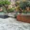 Corten Steel Rectangular Flower Planter with Traditional Complement                        
                                                Quality Choice