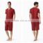 High-grade Quality Women Button Sleep Shirt Women Casual Short Sleeve Couple Red Blue Lounge Sleepwear