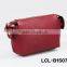 LCL -B1412125 raw cut bi color pvc semi pu cluth envelope cosmetic bag doument holder mini pad pouch