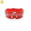 Spiked studded leather dog collar for FEMALE dog