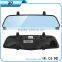 two camera car dvr external car dvr camera rearview mirror car dvr(X6)