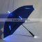 201 Promotional Advertisement Rib Shining LED Umbrella with Torch/ 23 Inch Straight L.E.D Umbrella