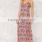 Jersey Psychedelic Print Maxi Dress Women 2016