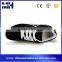 Latest Model Fashion Lace Up Black White Mens Canvas Sports Shoe Man
