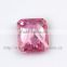 Pink semi precious stones, pink cz stone, octagon cut gem stone
