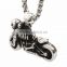 Never fade 316L stainless steel skull motorcycle pendant with stock design