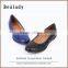 Newest cheap price fashion genuine leather ballerinas genuine cow leather women shoes