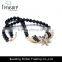 Fashion jewelry Wholesale hot selling animal shaped black bead pendant necklace