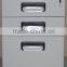 3-Drawer Small Steel Cabinet for Living Room