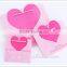 cheap heart shape paper packaging gift bags fashion design with handles