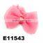 teen girls beautiful organza hair bow with elastic band